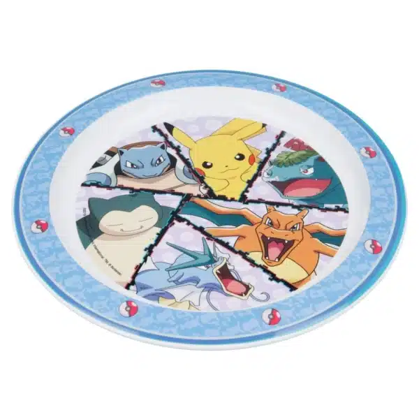 Kids Microwave Safe Plate Pokemon Distorsion