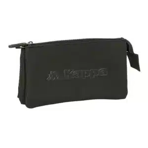 Triple Pencil Case Kappa Basics Black