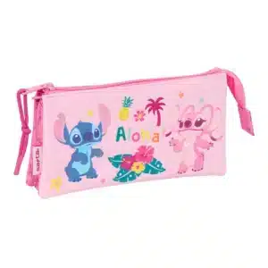 Triple Pencil Case Stitch "Chill"