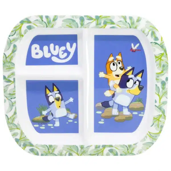 Rectangular Sectioned Plate Bluey