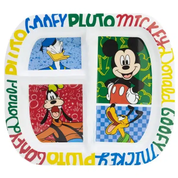 Rectangular Sectioned Plate Mickey Has Fun - Image 2