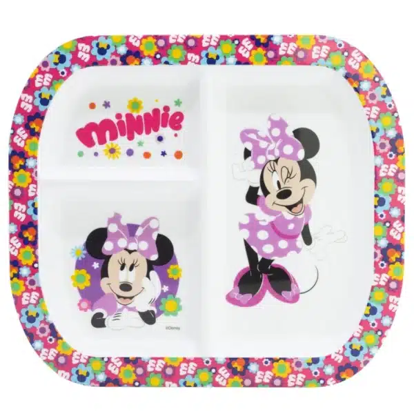 Rectangular Sectioned Plate Minnie Bold Florals - Image 2