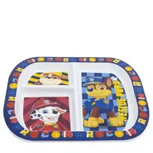 Rectangular Sectioned Plate Paw Patrol Rescue Pups