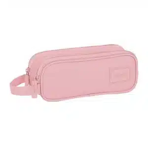 Double Pencil Case Safta Basic Pink