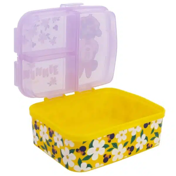 XL Multi Comp Rectangular Lunch Box Minnie Sunshine - Image 3