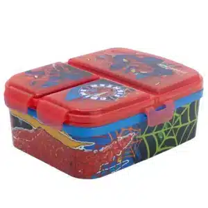 XL Multi Comp Rectangular Lunch Box Spiderman Moving Traget