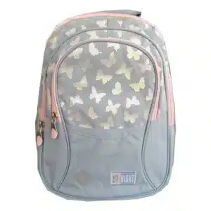 ST Right Backpack 17'' Bp01 Silver Butterflies