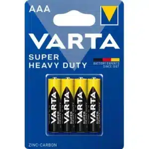 Pack of 4 Varta AAA Superlife Batteries
