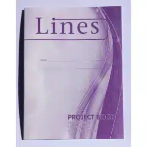 A4 Project Book Wide Lines