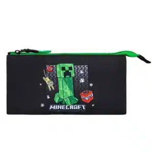 Flat Triple Pencil Case Minecraft Survival Mode