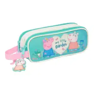 Double Pencil Case Peppa Pig Pretty Flowers
