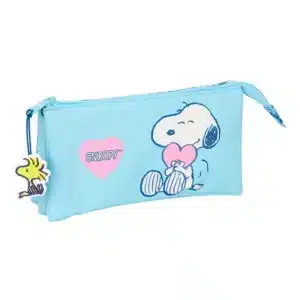 Triple Pencil Case Snoopy "Love"