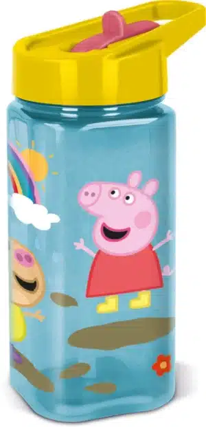 Square Water Plastic Bottle 510 ml  Peppa Pig