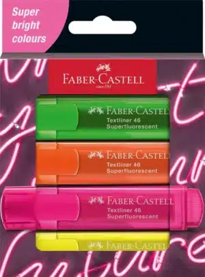 Faber Castell Highlighters X4