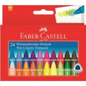Faber Castell Jumbo Wax Crayons X24