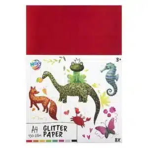 Glitter Paper A4, 8 Sheets, 150 Gsm