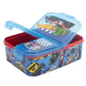 Multi Compartment Lunchbox Hotwheels Blue Fire