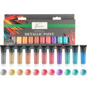Acrylic Metallic Paint, 12pcs, 36ml