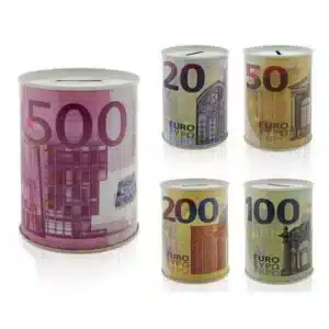 Metal Money Box Euro 8x11 cms