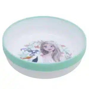 Non Slip Bicolor Premium Bowl Frozen Snowy