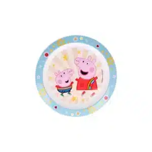 Kids Microwave Safe Shallow Plate Peppa Pig Kindness Counts