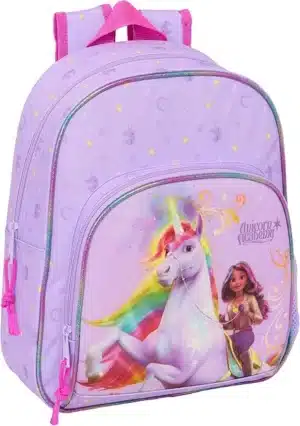 Unicorn Academy Small Backpack Rainbow - 34 x 28 x 10 cm -