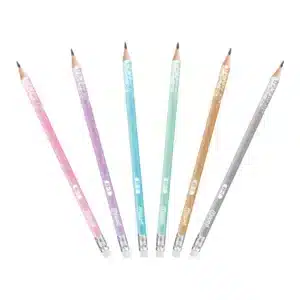 Maped Glittered Graphite HB Pencil+ Eraser