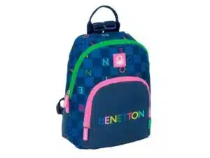 Mini Backpack Benetton Damero - Navy 25 x 30 x 13 cm