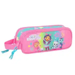 Double Pencil Case Gabby's Dollhouse Confetti