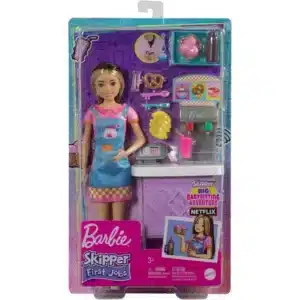 Barbie Toys, Skipper Doll And Snack Bar Playset With Color-Change Feature And Accessories