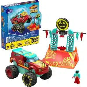 MEGA Hot Wheels Demo Derby Extreme Trick Course Monster Truck Building Toy (151 Pieces)