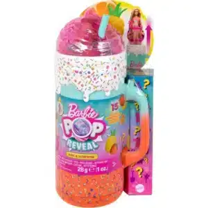 Barbie Pop Reveal Rise & Surprise Gift Set With Scented Doll, Squishy Scented Pet & More, 15+ Surprises