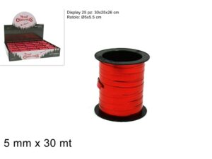 Red Ribbon 5mm x30 mt