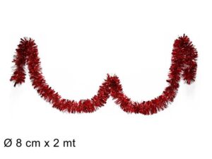 Red Tinsle  8cm X 2mt (4ply)