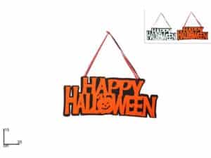 Happy Halloween Felt Sign 35cm 2 Assorted