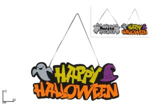 Happy Halloween Felt Sign 2 assorted