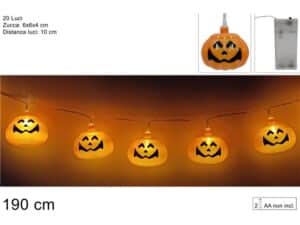 Halloween String Lights With 20  Pumpkins - Battery Operated