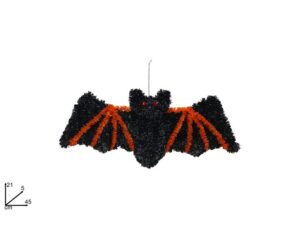 Halloween Decorative Bat 45x21cm