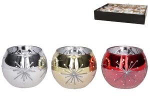 Glass Candle Holder 10.5x8,5cm