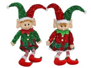Sitting Joker Elves 2  Assorted Models  63 Cm