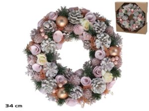 Minerva Christmas Wreath 34cm