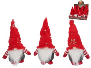Gnome With Red Hat 8x22cm 3 Assorted.