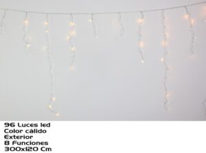 External Curtain 96 Warm Leds 8 Function