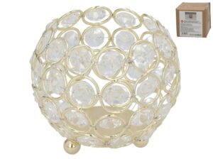 Gold Candle Holder 10x10x9cm