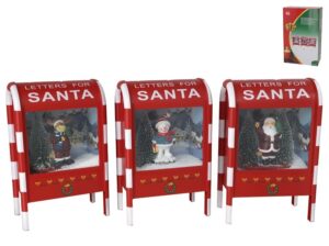 Musical Snow Mailbox 10 Led 21x12.5x33cm