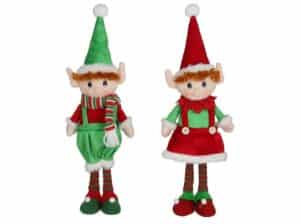 Standing Elf Figures 15x9x40cm 2 Assorted models