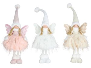 Decorated Angel Sofia 4 Led 3 Assorted Models 22x16cms