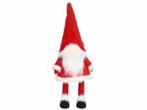 Christmas Santa Gnome with Light-up Nose (Led) 26x20x72 Cm