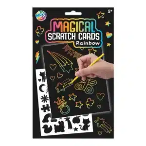 A5 Scratch Glitter/Rainbow, 4 Sheets, 2 Assorted models