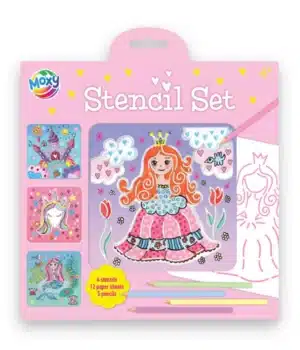 Stencil Set, 21x21cm, 4 Stencils - Reusable